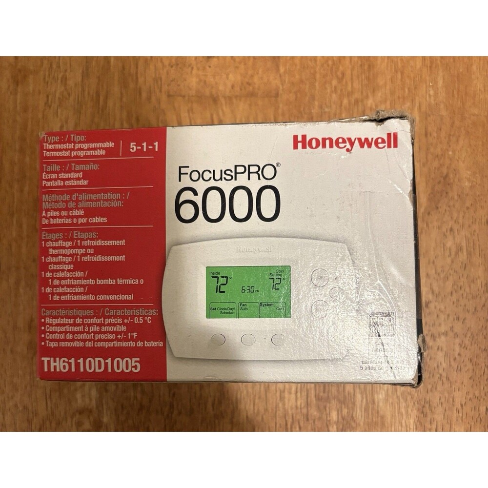 Honeywell Programmable Thermostat – Focus Pro 6000